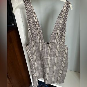 Zara plaid jumper/dress size L